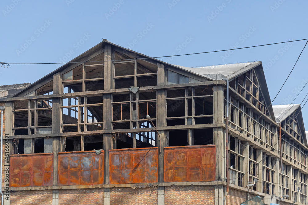 Burnt Factory Building Burnt Factory Building
