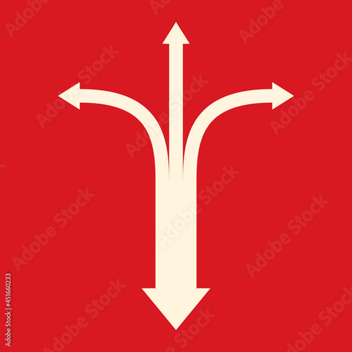 confusing directions sign, tough choice design template