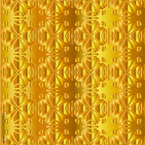 
Geometric vector pattern with yellow and white gradient. gold ornament for wallpapers and backgrounds.