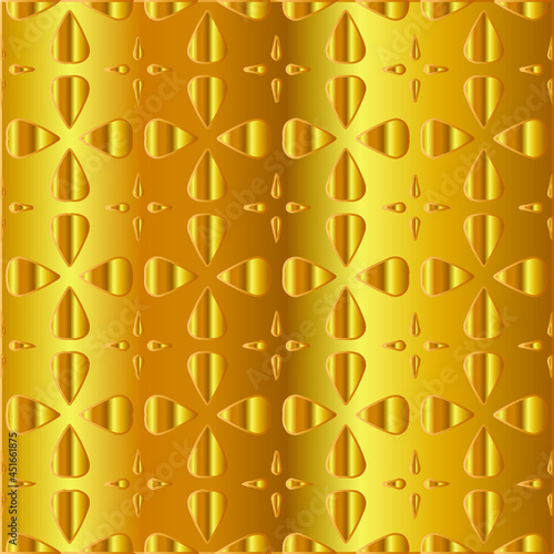 
Geometric vector pattern with yellow and white gradient. gold ornament for wallpapers and backgrounds.