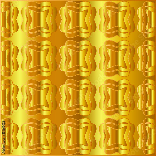 
Geometric vector pattern with yellow and white gradient. gold ornament for wallpapers and backgrounds.