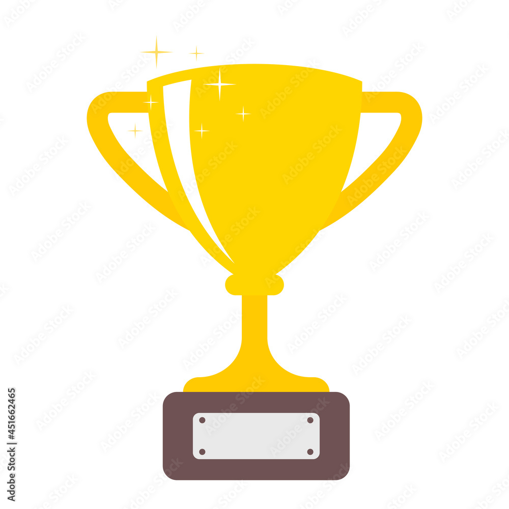 Vector Trophy Cup Flat Icon Isolated On Background Vector Trophy Cup Flat Icon Isolated On Background