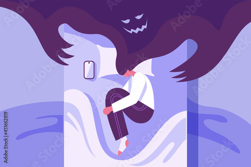 Mental health illustration concept vector