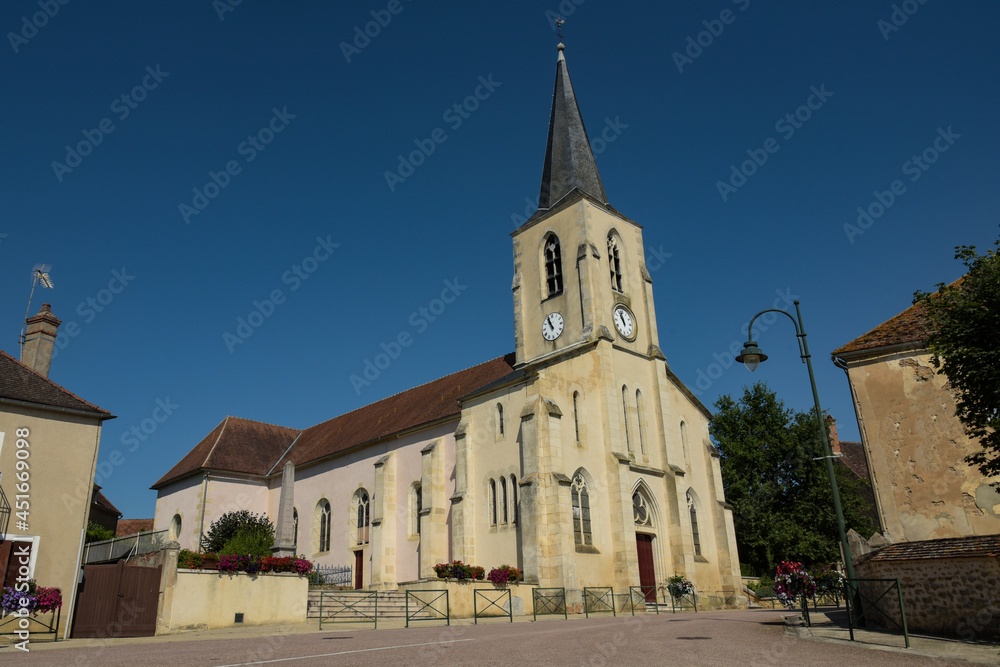 church of sauvigny le bois in bourgogne