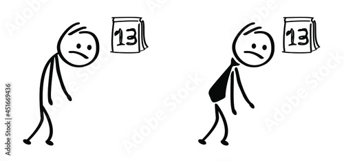 Obraz na plátně Stickman icon
