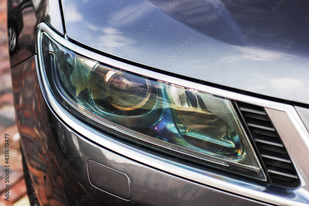 Car headlights. Luxury Headlights. Part of the car