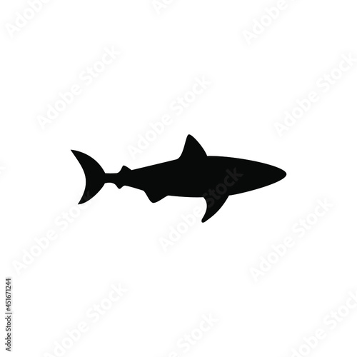 Shark icon vector png isolated on white background