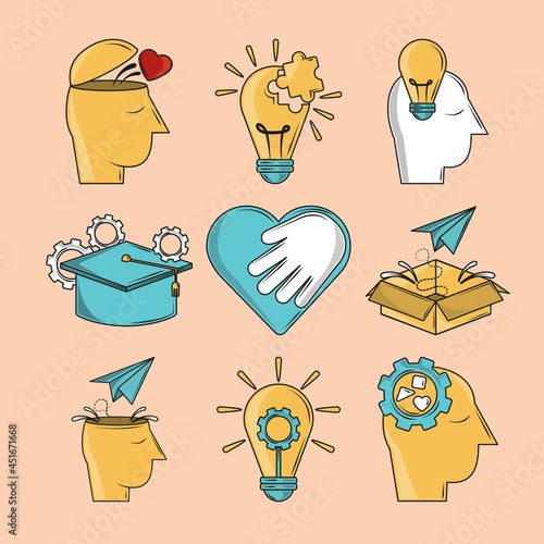 icon set life skills
