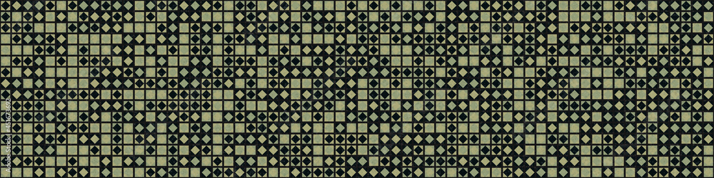 Fototapeta premium Abstract Geometric Pattern generative computational art illustration