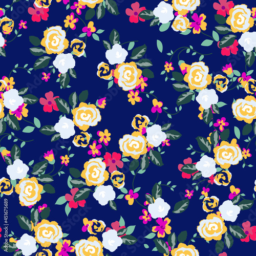 Abstract floral seamless pattern. Liberty style. fabric  covers  manufacturing  wallpapers  print  gift wrap.
