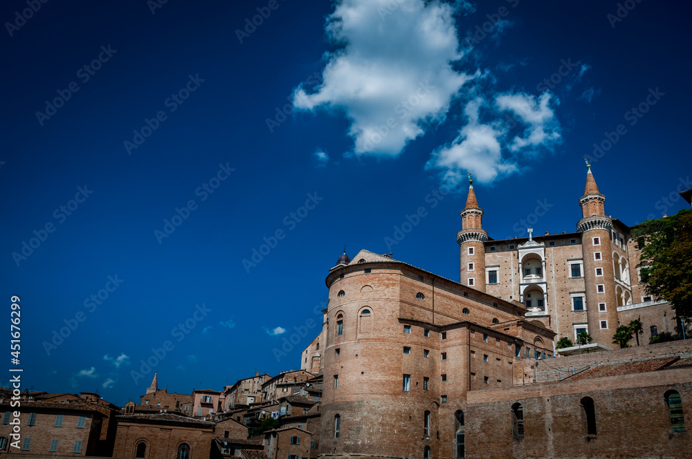 The Ducale Palace in Urbino Italy