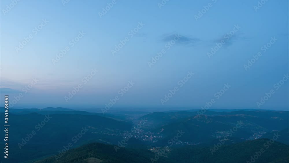 A sign on the side of a mountain. High quality footage A sign on the side of a mountain. High quality footage