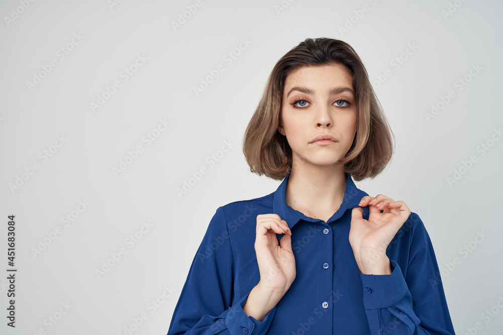 Business woman in shirt elegant style manager office professional Business woman in shirt elegant style manager office professional