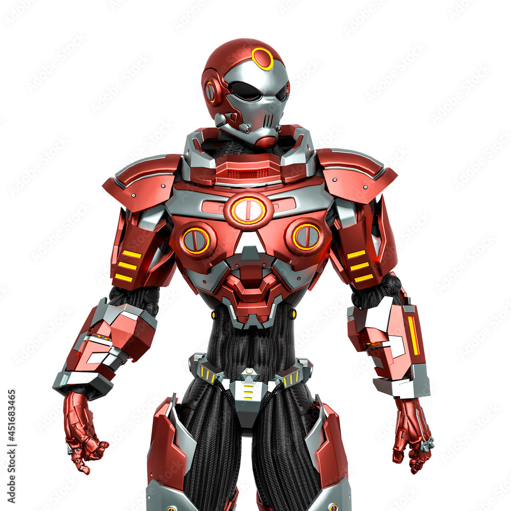 space knight in white background