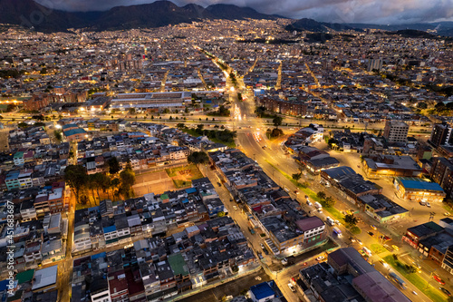 Bogota city at night