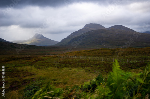 Scottish Highlands landscape in summer