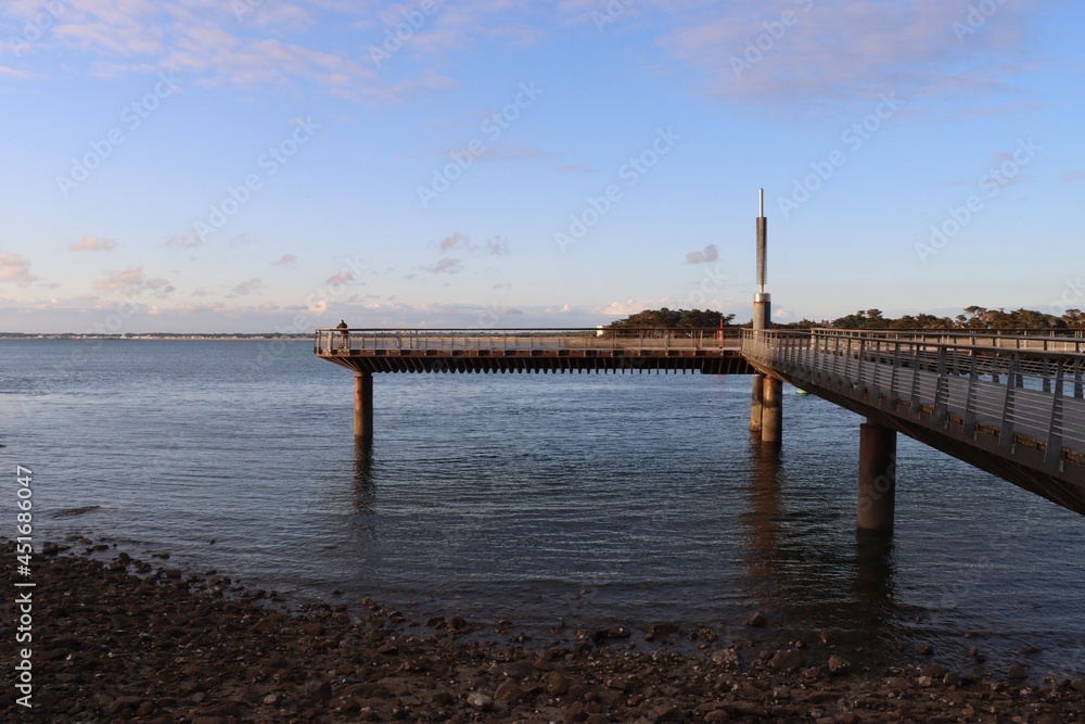 Fototapeta premium Floating boom in Le Croisic