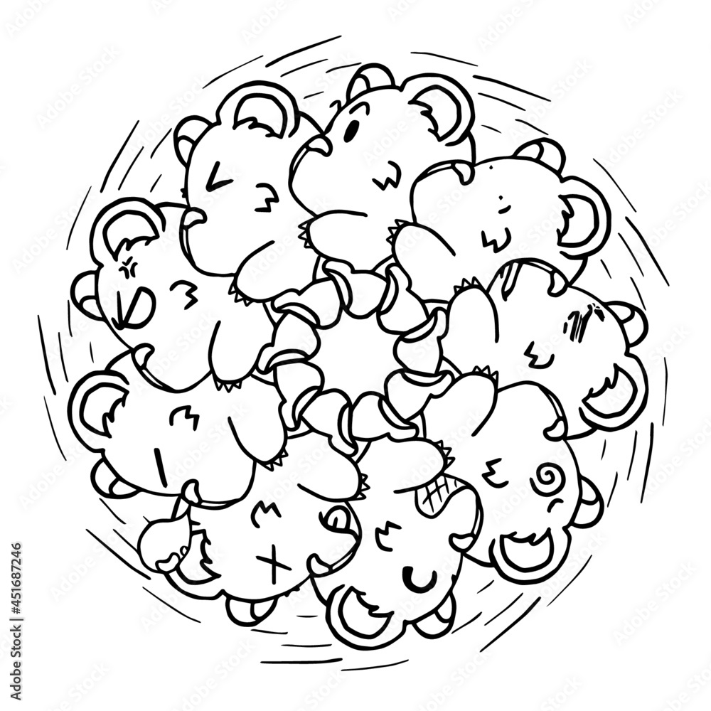 Fototapeta premium Mandala Art can be used for artwork decoration, coloring or tattoo design.