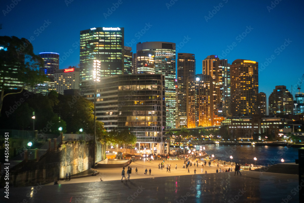 オーストラリアのシドニーにある観光名所を旅行する風景 Traveling scenery of tourist attractions in Sydney, Australia.