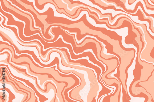 Abstract liquid background. Marble texture, natural stone, free spill of paint. Vector illustration.