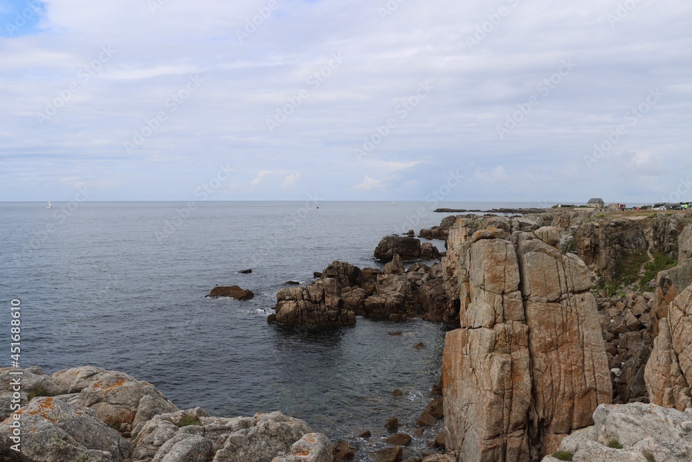 rocks and sea in Brittany 