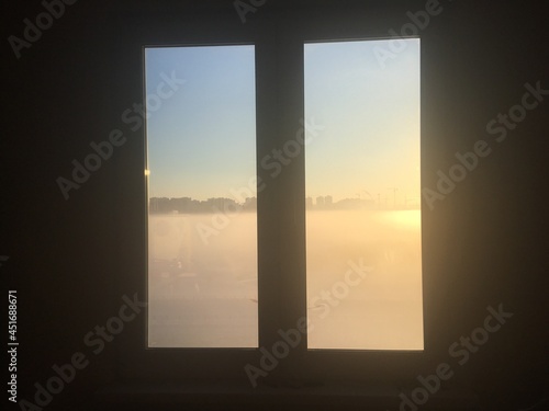 fog outside the window