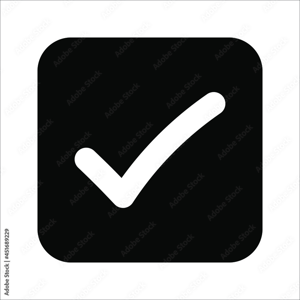 check mark icon in a circle. Tick symbol on white background, vector illustration. check mark icon in a circle. Tick symbol on white background, vector illustration.