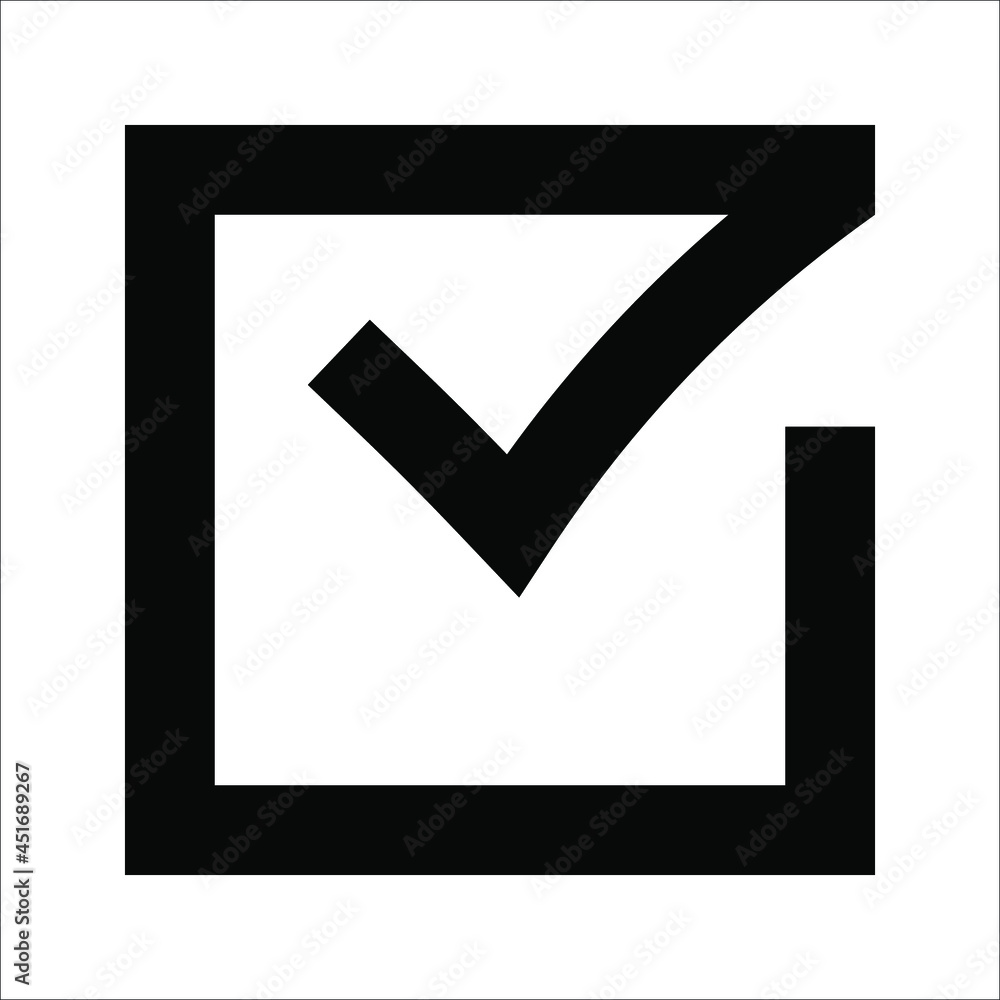 check mark icon in a circle. Tick symbol on white background, vector illustration. check mark icon in a circle. Tick symbol on white background, vector illustration.