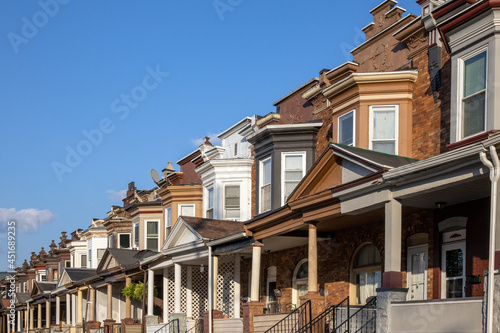 old row houses in Pennsylvania 