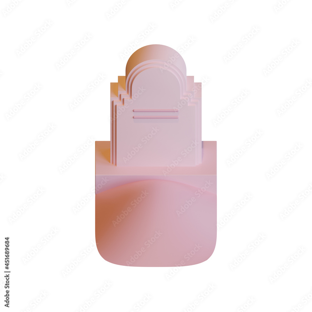 Halloween Grave 3D Rendering Illustration Element Halloween Grave 3D Rendering Illustration Element