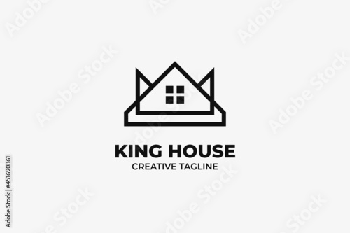 King House Minimalist Logo Business