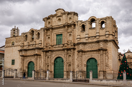 The Cathedral of Santa Catalina, Cajamarca, Peru photo