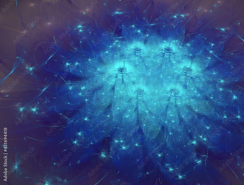 Naklejka premium Imaginatory fractal background generated Image