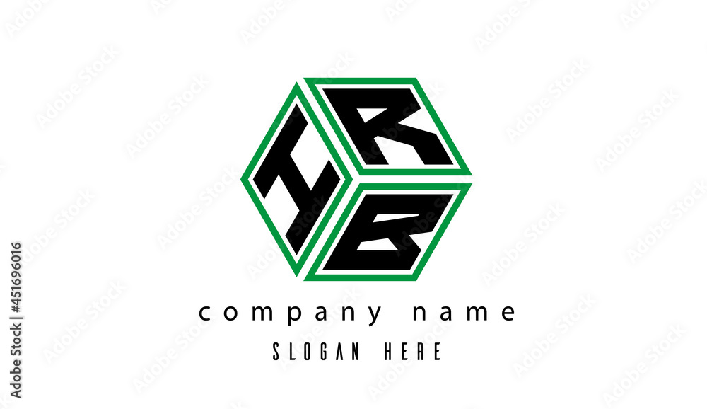 HRB polygon creative latter logo HRB polygon creative latter logo