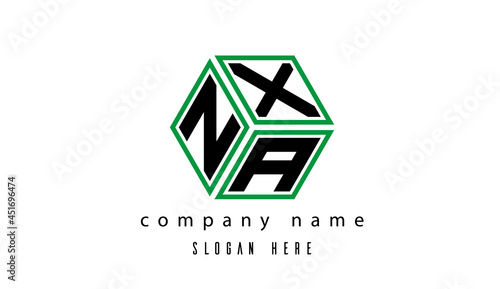 NXA polygon creative latter logo