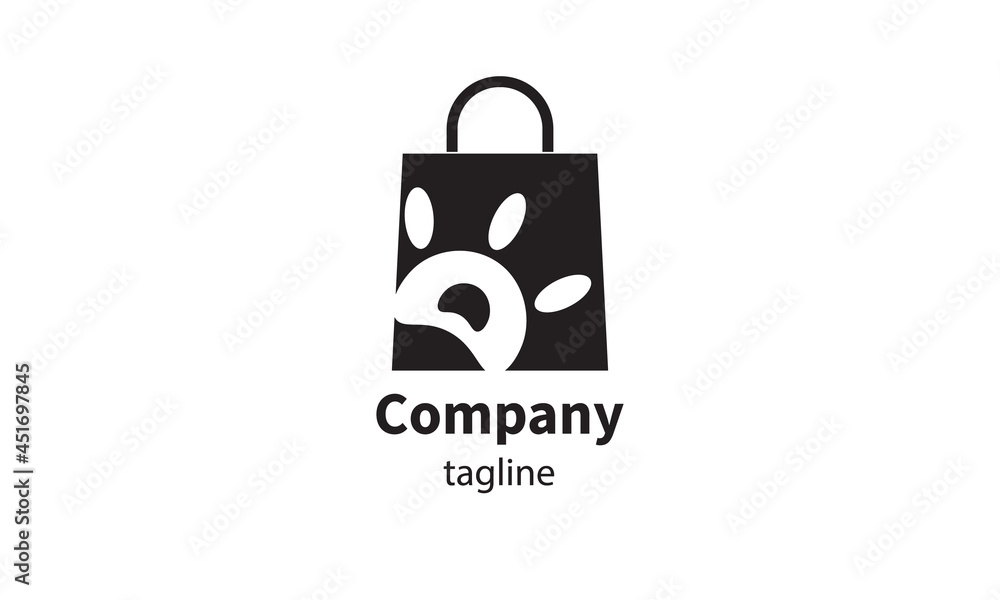 Premium vector shopping bag logo, icon design Premium vector shopping bag logo, icon design