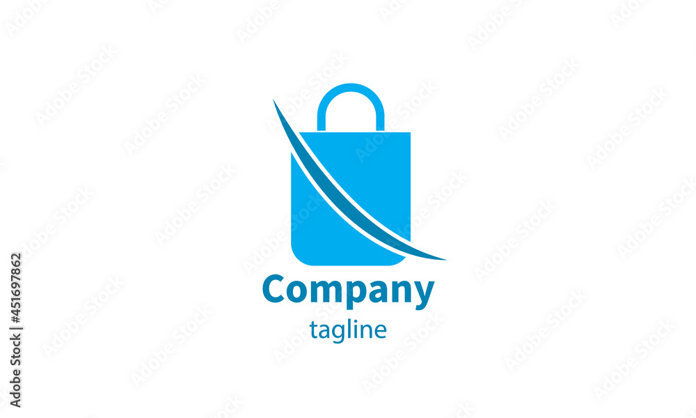 Premium vector shopping bag logo, icon design
