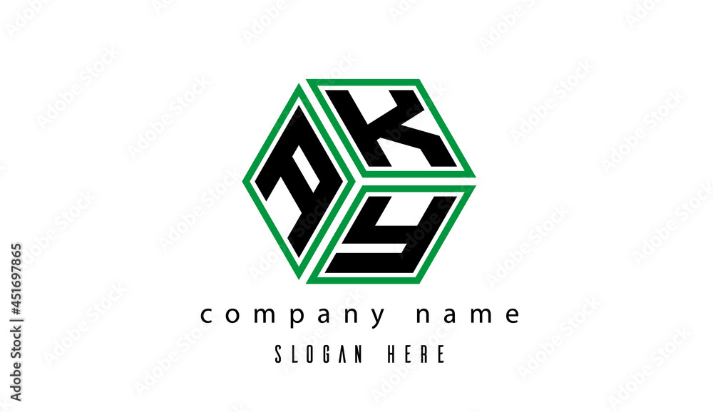 AKY polygon creative latter logo AKY polygon creative latter logo