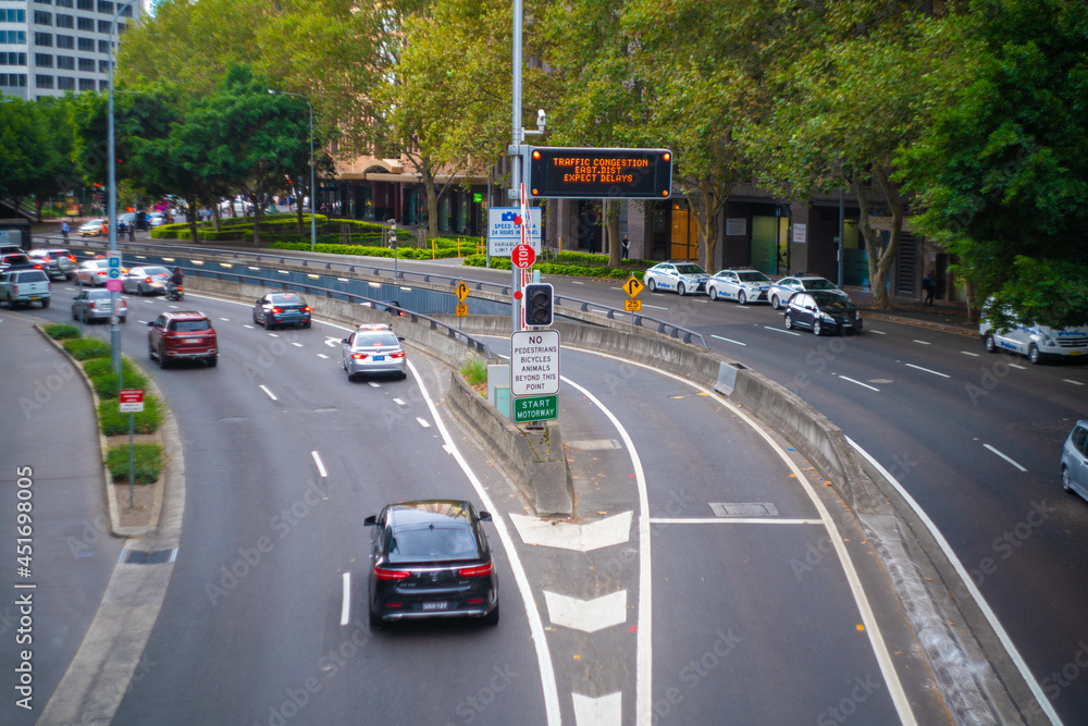 Naklejka premium オーストラリアのシドニーにある観光名所を観光している風景 Scenes of sightseeing in Sydney, Australia.