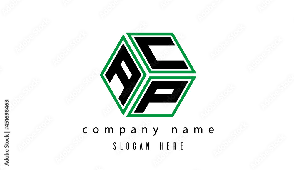 ACP polygon creative letter logo ACP polygon creative letter logo
