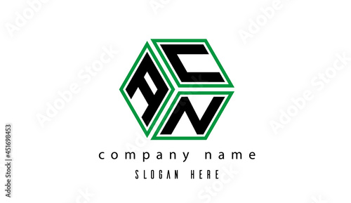 ACN polygon creative  letter logo