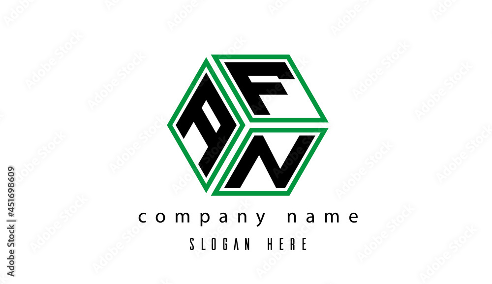 AFN polygon creative letter logo AFN polygon creative letter logo