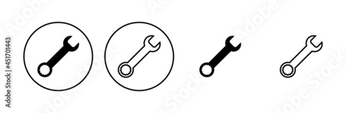 Wrench icon set. repair icon vector. tools icon vector