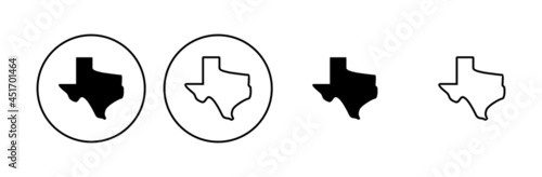 Texas icon set. texas sign symbol