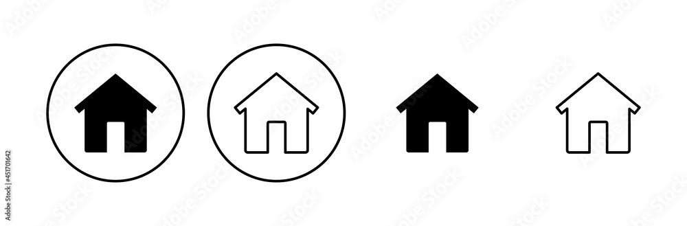 House icon set. Home icon vector House icon set. Home icon vector