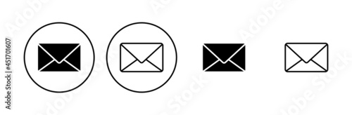 Mail icon set. email icon vector. E-mail icon. Envelope illustration