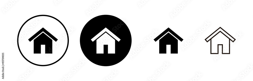 Home icons set. House vector icon. Address Home icons set. House vector icon. Address
