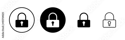 Lock icons set. Encryption icon. Security symbol. Secure. Private