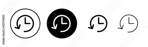 History icons set. History vector icon