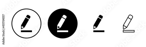 Edit icons set. Pencil icon. sign up Icon vector